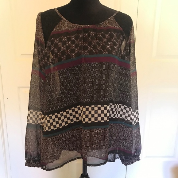 Maurices Tops - Large Maurices Sheer Blouse